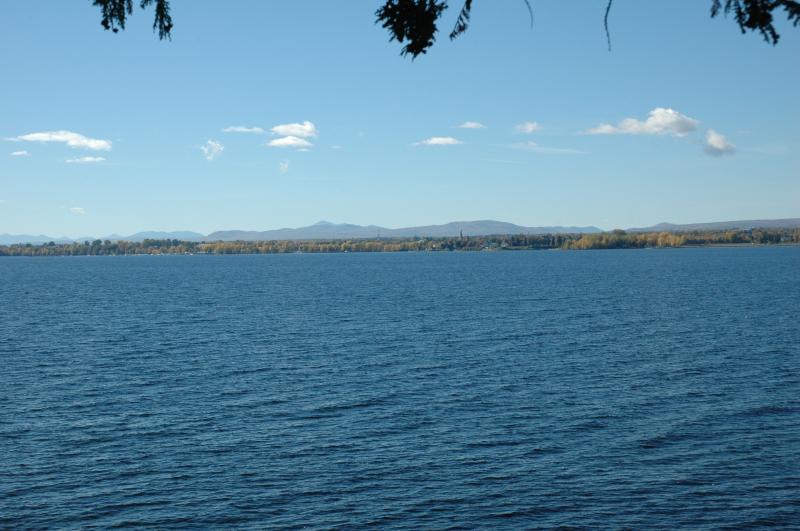 Adirondack Mountains in the background
